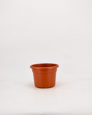 Vaso tondo colore terracotta